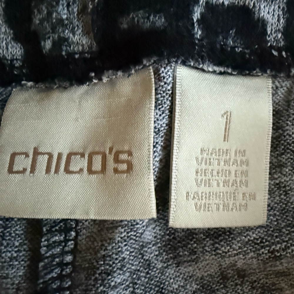 Chico’s Leopard Print High Low Maxi Skirt Sz 1/M Pull-On Elastic Edgy, Boho Chic - Picture 6 of 9